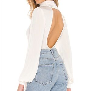 Free People Bring It Back Bodysuit in Ivory